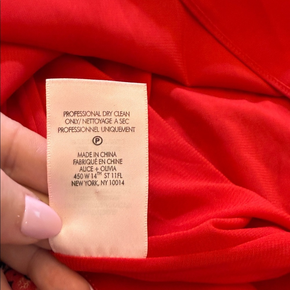 Alice + Olivia Elvira Smocked Mock Neck Mini Dress Size 10 - Picture 15 of 16